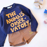 The Animals Observatory -  Shark Kid Sweatshirt Deep Blue