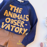 The Animals Observatory -  Shark Kid Sweatshirt Deep Blue