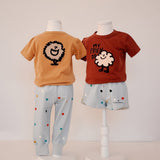 The Animals Observatory -  Gardener Kid Short Sweatpants Blue