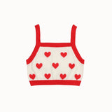 The New Society -  Maqui Top Hearts Jacquard