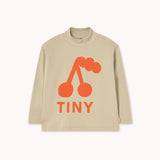 Tinycottons :: Cherry Graphic Rib Mockneck Dark Vanilla