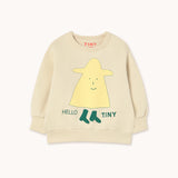 Tinycottons :: Hello Graphic Sweatshirt Vanilla