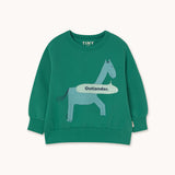 Tinycottons :: Horse Graphic Sweatshirt Dark Emerald