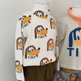 Tinycottons :: Dogs Rib Mockneck Off White