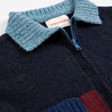 Bobo Choses :: Bobo Choses Color Block Cardigan Blue