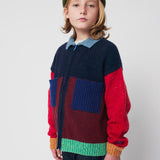 Bobo Choses :: Bobo Choses Color Block Cardigan Blue