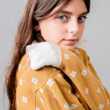 Birinit Petit - Mustard Floral knit sweater girl
