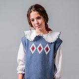 Birinit Petit - Ivory Rita embroidered shirt girl