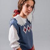 Birinit Petit - Ivory Rita embroidered shirt girl