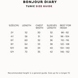 Bonjour Diary - Tunic With Hair Clip Vence Print