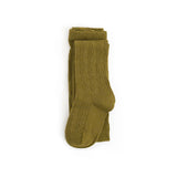 Little Stocking Co :: Bright Olive Cable Knit Tights