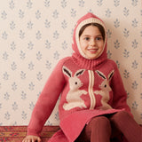 Hello Simone - Pinguin Hood Rabbit Rose