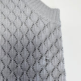 [Defective] Knit Planet -  Shell Collar Vest Light Blue
