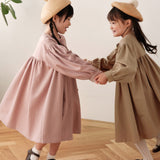 Mes Kids Des Fleurs - Loose Fitting Trench Coat Pink