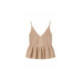 Mes Kids Des Fleurs - Knitted Camisole Brown