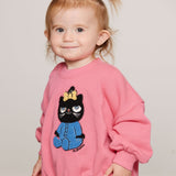 Mini Rodini - Cat Chenille Sweatshirt Pink