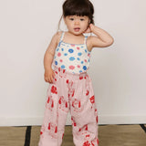 Mini Rodini - Flowers Aop Picot Edge Pointelle Tank Top Multi