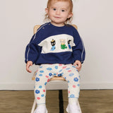 Mini Rodini - Flowers Aop Pointelle Leggings Multi