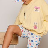 Mini Rodini - Flowers Aop Picot Edge Pointelle Bike Shorts Multi