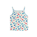 Mini Rodini - Flowers Aop Picot Edge Pointelle Tank Top Multi