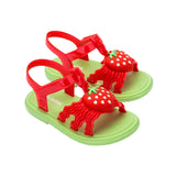 [Pre-Order] Mini Melissa -  Hip Sandal Baby Green Pearlish Red