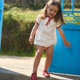 Birinit Petit :: Red Stripes Embroidered Dress