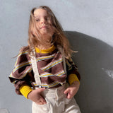 트윈 콜렉티브 :: 브런스윅 L/Slv 링거 티셔츠 브라운