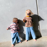 트윈 콜렉티브 :: 브런스윅 L/Slv 링거 티셔츠 브라운