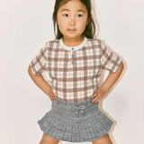 Misha And Puff -  Eyelet Popcorn Skating Skirt Dove